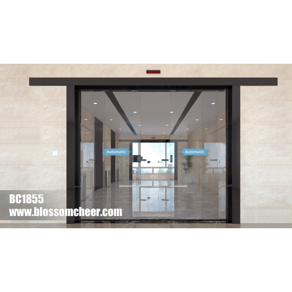European Style Modern BLOSSOM CHEER Automatic Glass Door For Office Project