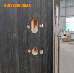 Middle East High-End Vertical Texture Fireproof HPL Wooden Door For Office Project