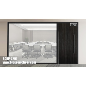 Middle East High-End Vertical Texture Fireproof HPL Wooden Door For Office Project
