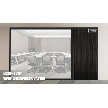 Middle East High-End Vertical Texture Fireproof HPL Wooden Door For Office Project