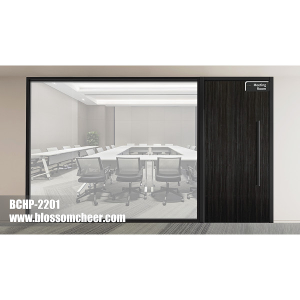 Middle East High-End Vertical Texture Fireproof HPL Wooden Door For Office Project