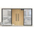 Chinese Traditional Flat HPL Wooden Fireproof Double Doors For Office Project