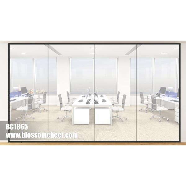 Asian Modern Aluminum Alloy Glass Frame Floor Glass Partition For Office Project