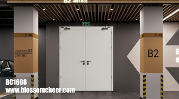 Asian Commercial Style UL Standard Steel Flat Fire Rate Door For Hotel Project