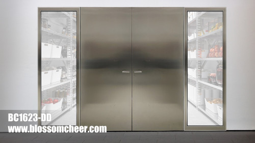 European Modern Style High Quality Stainless Steel Double Door For Hotel Project
