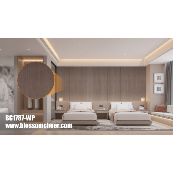 American Modern High-end Regular Wood Veneer Paint Wainscoting For Hotel Project