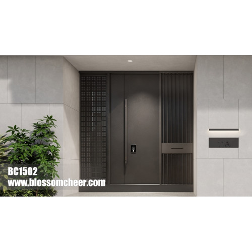 American High-end BLOSSOM CHEER Aluminum Alloy Security Door For Villa Project