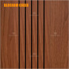 Chinese Modern Style Groove Line Wood Veneer Paint Double Door For Villa Project