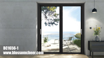 American Simple Style Light Aluminum Glass Balcony Sliding Door For Hotel Project