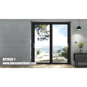 American Simple Style Light Aluminum Glass Balcony Sliding Door For Hotel Project