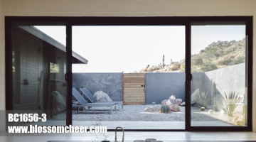 High-end Customized Huge Aluminum Glass Balcony Sliding Door For Villa Project