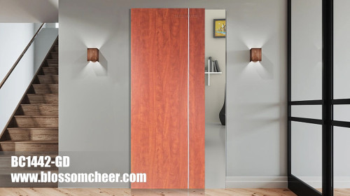 High Cost Performance Wood Grain Veneer Melamine Ghost Door For Villa Project
