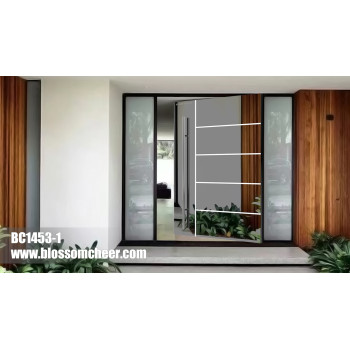 Modern High-End Customized Highlight Stainless Steel Pivot Door For Villa Project