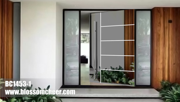 Modern High-End Customized Highlight Stainless Steel Pivot Door For Villa Project