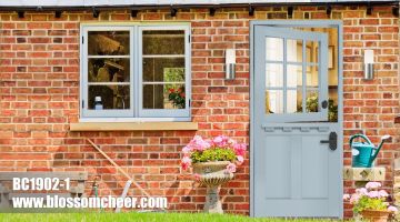 European Classical Customized Painted Wooden Stable Door For Villa Project
