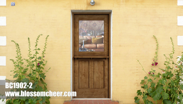 European Traditional Style Wood Veneer Painted Stable Door For Villa Project