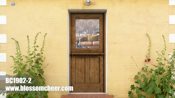 European Traditional Style Wood Veneer Painted Stable Door For Villa Project