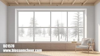 High-end Customized Reinforced Aluminum Fixed Window For Apartment Project