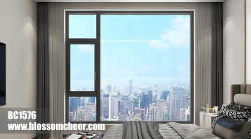 Chinese Modern High Quality Aluminum Alloy Swing Window For Apartment Project