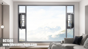 European High-End Customized Aluminum Alloy Swing Window For Villa Project