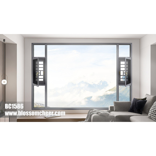 European High-End Customized Aluminum Alloy Swing Window For Villa Project