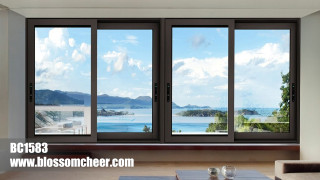 American High-end Customized Ultra-thick Aluminum Sliding Window For Hotel Project