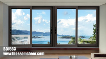 American High-end Customized Ultra-thick Aluminum Sliding Window For Hotel Project