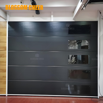 Chinese Modern Black Steel Automatic Rolling Shutter Garage Door For Office Project