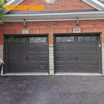 American Modern Style White Automatic Aluminum Garage Door For Villa Project