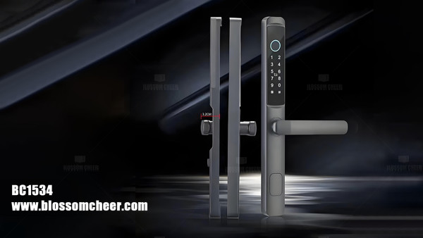 Электронная дверь с приложением Smart App, цифровой отпечаток пальца, короткая ручка, замок со отпечатком пальца