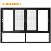 Chinese Modern Style Aluminum Alloy Sliding Window For Apartment Project