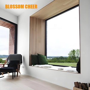 European Simple Style Aluminum Alloy Frame Fixed Window For Villa Project