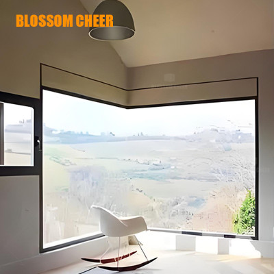 Nordic Original Style Natural Surface Aluminum Fixed Window For Hotel Project
