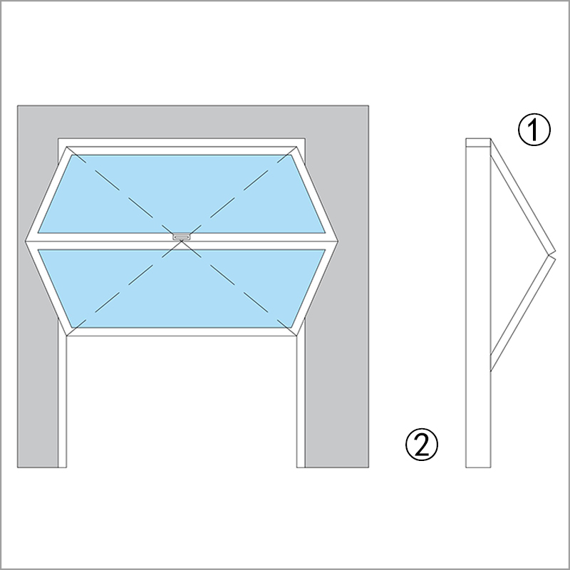 W1=Overhang window