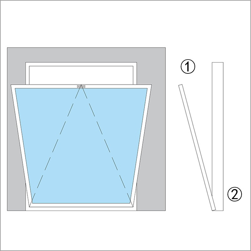 W1=Overhang window