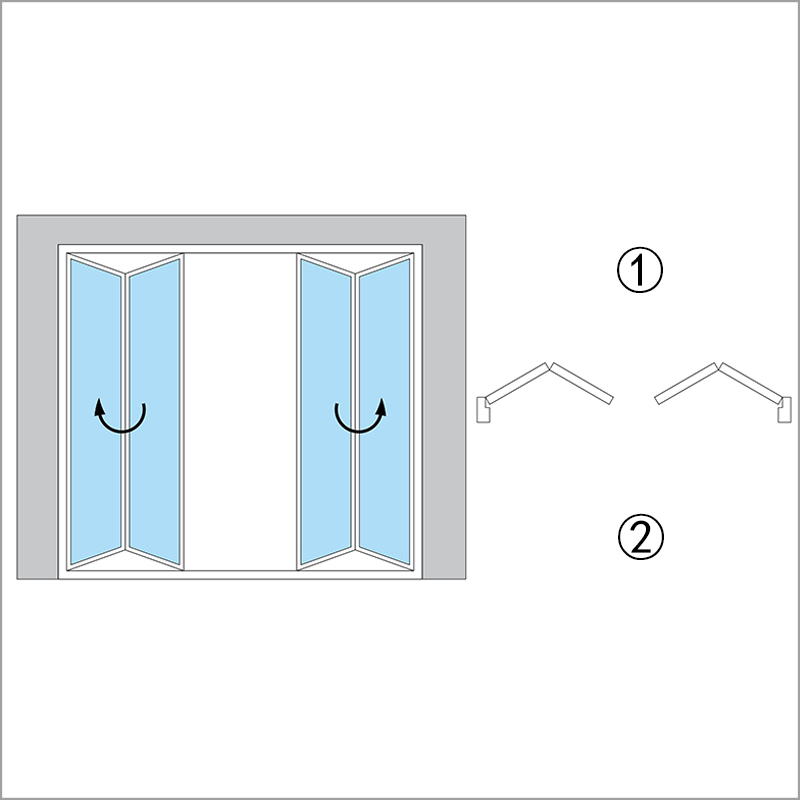 F5=Inside Double 2-Folding To Opposite Direction