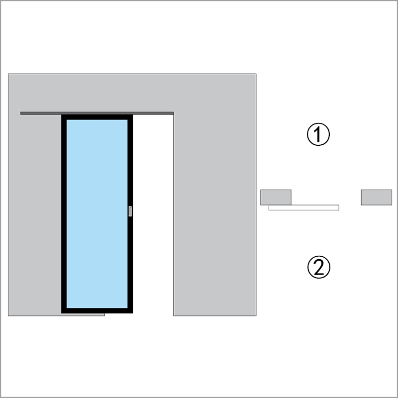 S1=Single Sliding Door