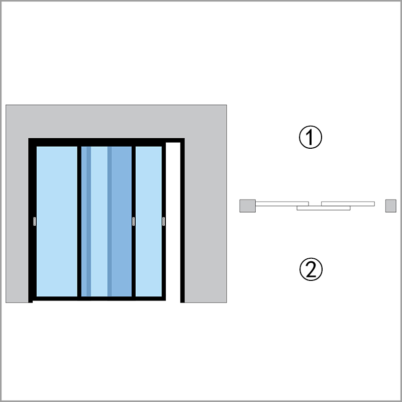 TS2=2 Track 3-Leafs, Middle Leat At Outside Room