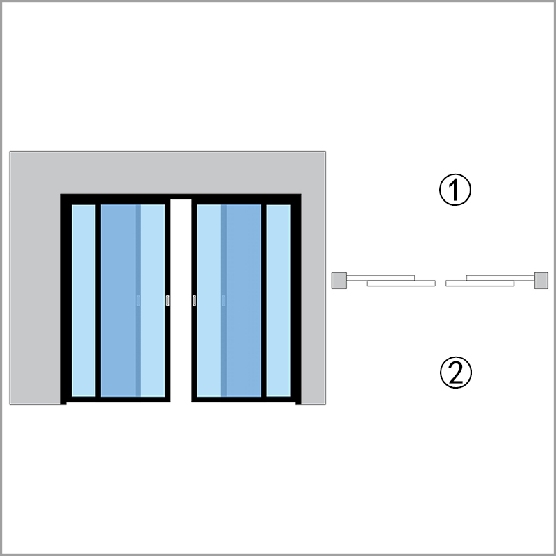 FS3=2 Track 4 Door Panels + Opposite Direction