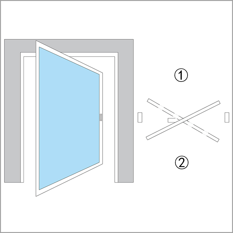 PD5=Flat Frame Middle Floor Hinge