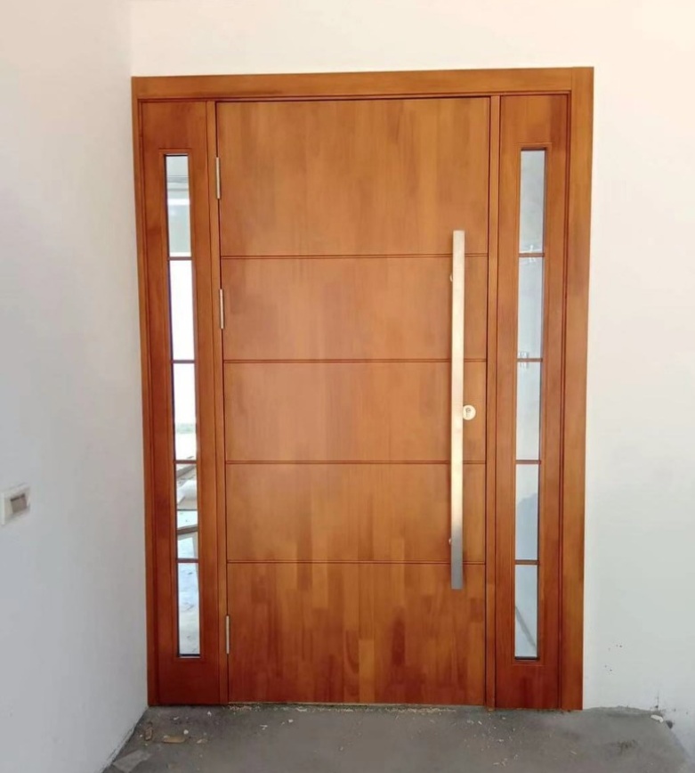 BC1648 Solid oak wood entrance door from client