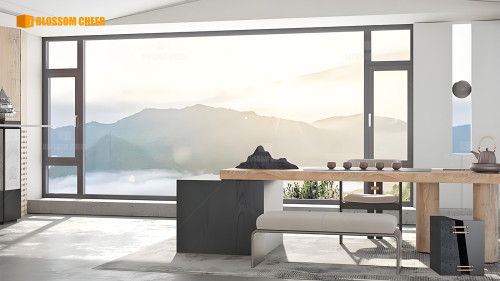 European High-End Customized Aluminum Alloy Swing Window For Villa Project