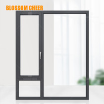 American Modern Thickened Aluminum Alloy Glass Swing Window For Hotel Project