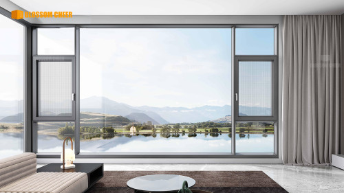 European High-End Customized Aluminum Alloy Swing Window For Villa Project