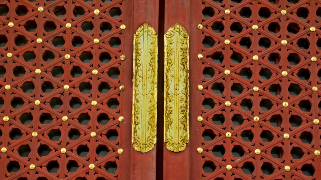 A close-up of different material finishes for modern panel doors