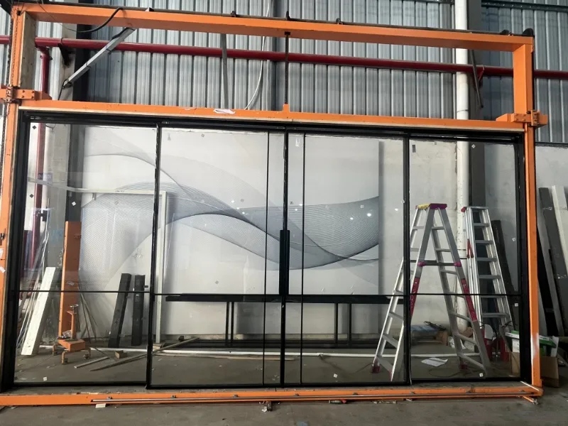 Extremely Narrow Aluminum Glass Door