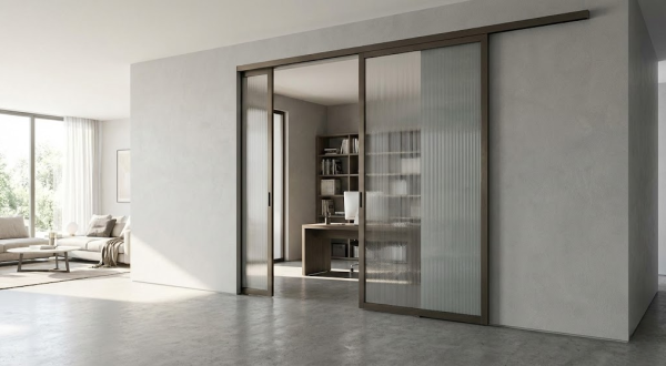 Modernisation de l'architecture intérieure : portes intérieures en aluminium et verre