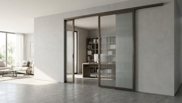 Modernisation de l'architecture intérieure : portes intérieures en aluminium et verre