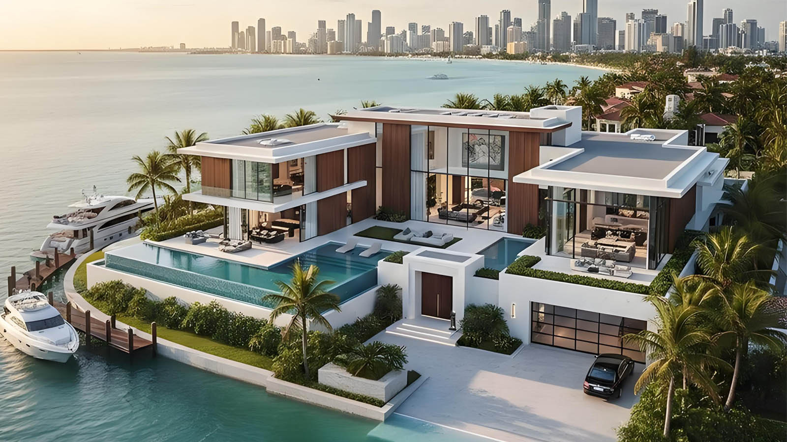Modern Villa Exterior Residential Building Facade
