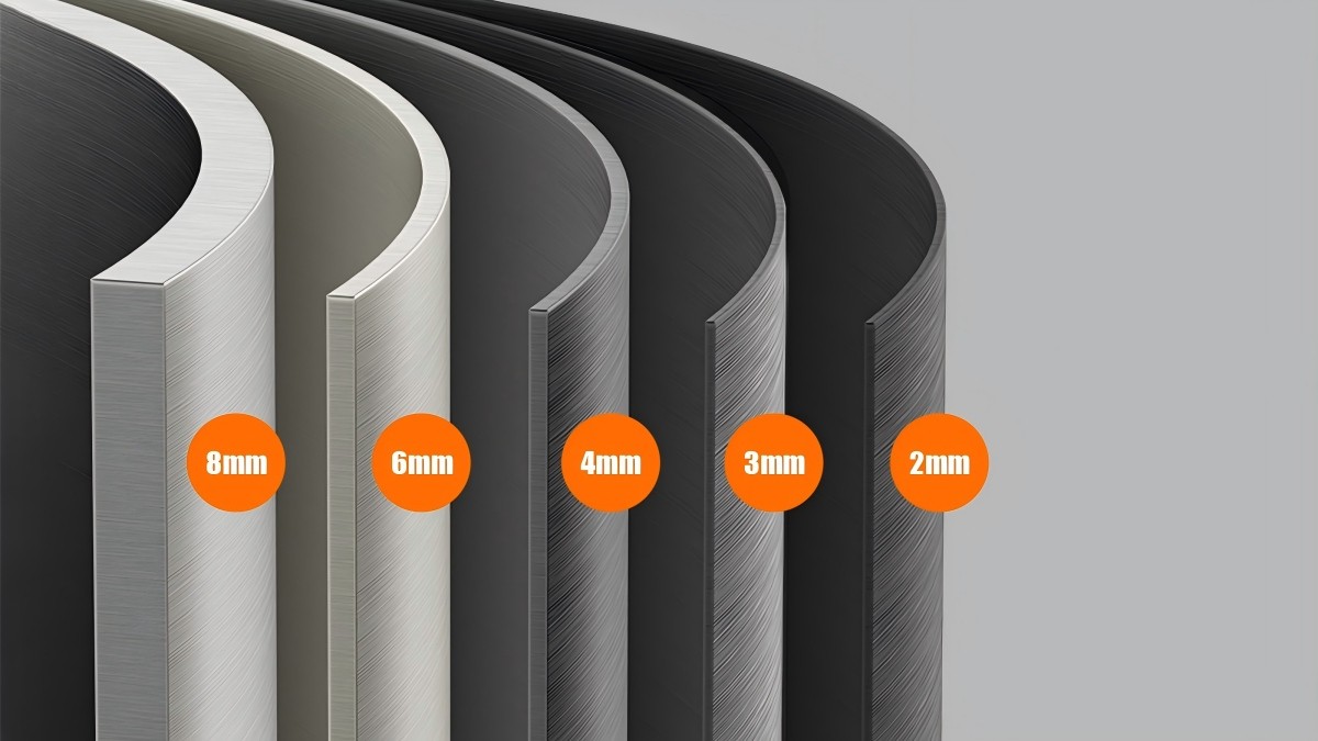 Door leaf panel thickness customization from 2mm to 8mm
